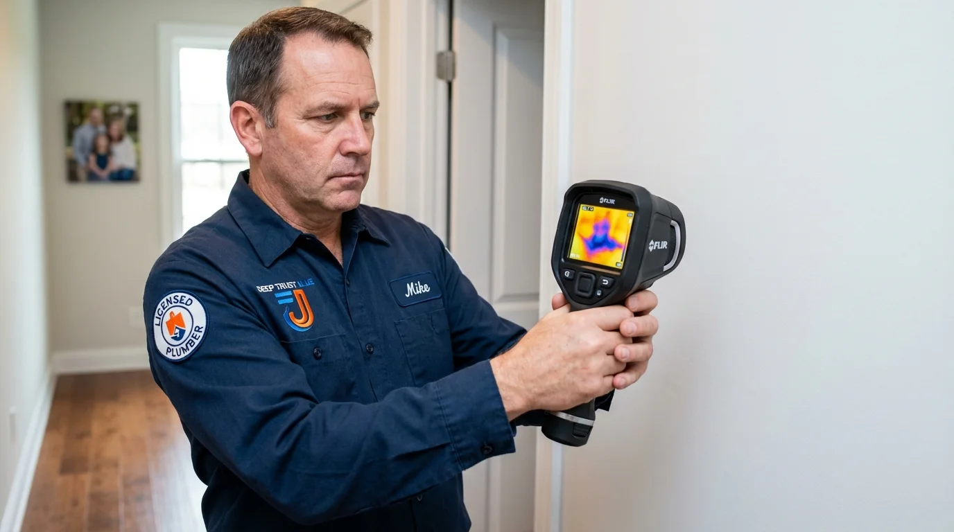 Thermal imaging leak detection by Johns Plumbing LLC in Molino